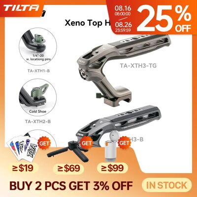 TILTA Xeno Top Handle TA-XTH Cold Shoe Accessoire met 1/4'-20 Bevestigingspennen NATO voor Sony FX3 FX30 FX5 Canon Nikon Fujifilm Cage XTH2-TG-Cold Shoe TILTA Xeno Top Handle TA-XTH Cold Shoe Accessoire met 1/4'-20 Bevestigingspennen NATO voor Sony FX3 FX30 FX5 Canon Nikon Fujifilm Cage XTH2-TG-Cold Shoe