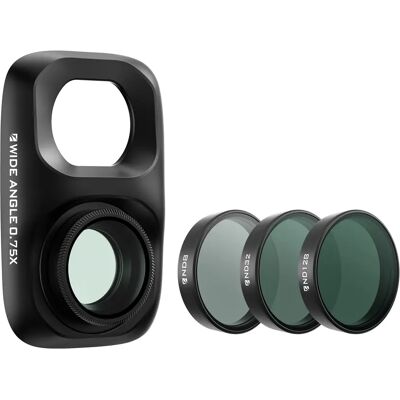 Freewell 0.75x groothoeklens & ND-filterkit inclusief ND8, ND32, ND128 voor DJI Osmo Pocket 4P camera fotografie-accessoires FW-OP4P-WAKIT Freewell 0.75x groothoeklens & ND-filterkit inclusief ND8, ND32, ND128 voor DJI Osmo Pocket 4P camera fotografie-accessoires FW-OP4P-WAKIT