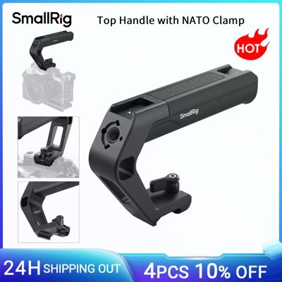 SmallRig Top Handle met NATO-klem, gewicht 119g, draagbare camerahandgreep voor Sony, Canon, Nikon tot 10kg (22lb) 5977 Top Handle 5977 SmallRig Top Handle met NATO-klem, gewicht 119g, draagbare camerahandgreep voor Sony, Canon, Nikon tot 10kg (22lb) 5977 Top Handle 5977