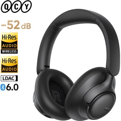QCY H6Neo Draadloze Hoofdtelefoon 52dB Adaptieve Hybride ANC Bass Boost Headsets Hi-Res LDAC Bluetooth 6.0 Spatial Audio Hoofdtelefoon 96H BLACK QCY H6Neo Draadloze Hoofdtelefoon 52dB Adaptieve Hybride ANC Bass Boost Headsets Hi-Res LDAC Bluetooth 6.0 Spatial Audio Hoofdtelefoon 96H BLACK