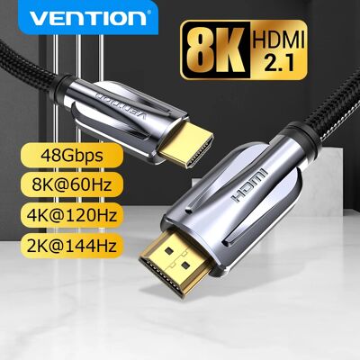 Vention Ventie HDMI 2.1 Kabel 8K/60Hz 4K/120Hz 48Gbps HDMI Digitale Kabels splitter voor Xiaomi TV Box HDR10 + PS5 Schakelaar Kabel HDMI 2.1 Zinc Alloy Model Vention Ventie HDMI 2.1 Kabel 8K/60Hz 4K/120Hz 48Gbps HDMI Digitale Kabels splitter voor Xiaomi TV Box HDR10 + PS5 Schakelaar Kabel HDMI 2.1 Zinc Alloy Model