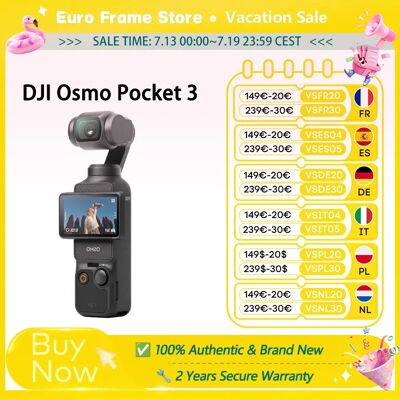 DJI Osmo Pocket 3 Power 1-inch sensor 4K/120fps 2-inch draaibaar touchscreen DJI Osmo Pocket 3 DJI Osmo Pocket 3 Power 1-inch sensor 4K/120fps 2-inch draaibaar touchscreen DJI Osmo Pocket 3