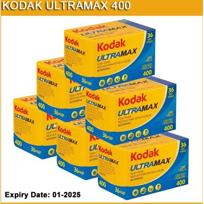 Kodak-Ultramax 400 Kleurenprint Film, 36 Belichting Per Rol, Geschikt Voor M35, M38, H35 Camera (Vervaldatum: 01/2025) 1 Roll Kodak-Ultramax 400 Kleurenprint Film, 36 Belichting Per Rol, Geschikt Voor M35, M38, H35 Camera (Vervaldatum: 01/2025) 1 Roll