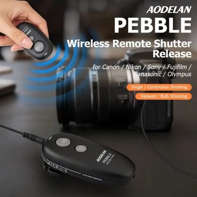 AODELAN Camera Draadloze afstandsbediening Ontspanknop voor geselecteerde Canon Nikon Sony Fujifilm-camera's; Lamp, continu en vertragingsopnamen With P6 Cable AODELAN Camera Draadloze afstandsbediening Ontspanknop voor geselecteerde Canon Nikon Sony Fujifilm-camera's; Lamp, continu en vertragingsopnamen With P6 Cable