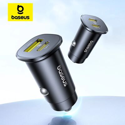 Baseus 30W autolader snel opladen dubbele poort USB Type-C PD QC FCP AFC voor iPhone 16 15 Samsung S24 S25 Xiaomi Huawei tablet Baseus 30W autolader snel opladen dubbele poort USB Type-C PD QC FCP AFC voor iPhone 16 15 Samsung S24 S25 Xiaomi Huawei tablet