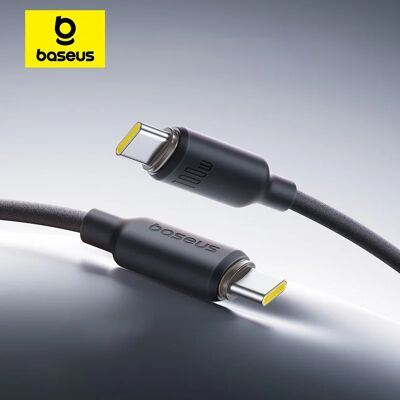 Baseus Geschuimde Siliconen USB C Kabel Voor iPhone 16 15 Zelf-organiserende 100 W Type C Kabel voor Macbook Samsung Xiaomi Snel Opladen White Baseus Geschuimde Siliconen USB C Kabel Voor iPhone 16 15 Zelf-organiserende 100 W Type C Kabel voor Macbook Samsung Xiaomi Snel Opladen White