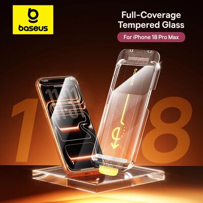 Baseus gehard glas voor iPhone 18 17 Pro Max, schermbeschermer met hoge resolutie, inclusief reinigingsset, anti-spionage en stofbestendig. 1PC Baseus gehard glas voor iPhone 18 17 Pro Max, schermbeschermer met hoge resolutie, inclusief reinigingsset, anti-spionage en stofbestendig. 1PC