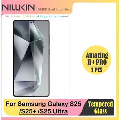 NILLKIN gehard glazen schermbeschermer voor Samsung Galaxy S25, S25 Plus, S25 Ultra, HD transparantie, stofvrije installatie zwart NILLKIN gehard glazen schermbeschermer voor Samsung Galaxy S25, S25 Plus, S25 Ultra, HD transparantie, stofvrije installatie zwart