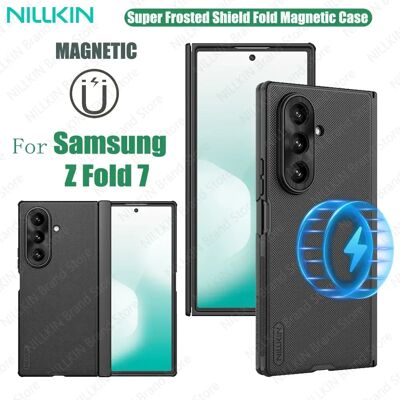Voor Samsung Galaxy Z Fold 7 MagSafe Case NILLKIN Frosted Shield Fold Magnetische Case Schokbestendig Opvouwbare Cover Voor Samsung Z Fold7 MagSafe Black Voor Samsung Galaxy Z Fold 7 MagSafe Case NILLKIN Frosted Shield Fold Magnetische Case Schokbestendig Opvouwbare Cover Voor Samsung Z Fold7 MagSafe Black