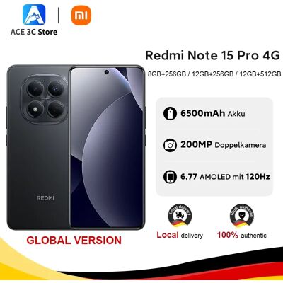 Globale versie Redmi Note 15 Pro 4G Smartphone 6500mAh 45W batterij 200MP OIS hoofdcamera 6.77" 120Hz scherm Xiaomi mobiel Gold Globale versie Redmi Note 15 Pro 4G Smartphone 6500mAh 45W batterij 200MP OIS hoofdcamera 6.77" 120Hz scherm Xiaomi mobiel Gold