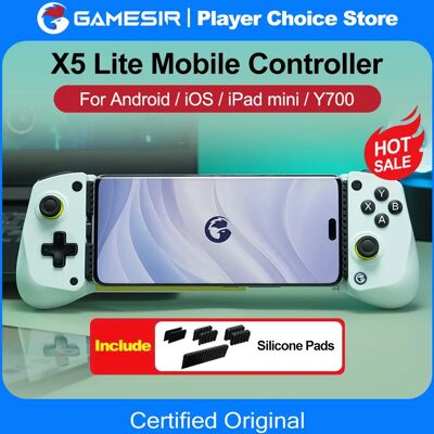 GameSir X5 Lite Mobiele Telefoon Gamepads voor iPhone 16 15-serie iPad Mini Android Tablet Controller Hall Effect Joysticks Ontwerp Wasabi GameSir X5 Lite Mobiele Telefoon Gamepads voor iPhone 16 15-serie iPad Mini Android Tablet Controller Hall Effect Joysticks Ontwerp Wasabi