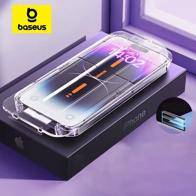 Baseus Gehard Glas voor iPhone 17 16 15 14 13 12 Pro Max Screenprotector HD Met Reinigingsset Anti Gluren Stofdicht Glas 1 PC Baseus Gehard Glas voor iPhone 17 16 15 14 13 12 Pro Max Screenprotector HD Met Reinigingsset Anti Gluren Stofdicht Glas 1 PC