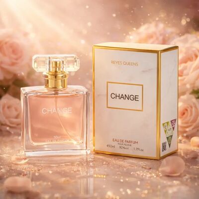 Other Reyes Queens- Change Eau De Parfum 50ml. Vrouwelijke parfum met een bloemige en houtachtige geur, elegante, zachte en omhullende finish. Other Reyes Queens- Change Eau De Parfum 50ml. Vrouwelijke parfum met een bloemige en houtachtige geur, elegante, zachte en omhullende finish.