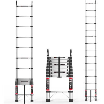NONE RVS 4,4 meter vouwladder Telescopische ladder Antislip ontwerp Ruimtebesparend Multifunctioneel NONE RVS 4,4 meter vouwladder Telescopische ladder Antislip ontwerp Ruimtebesparend Multifunctioneel