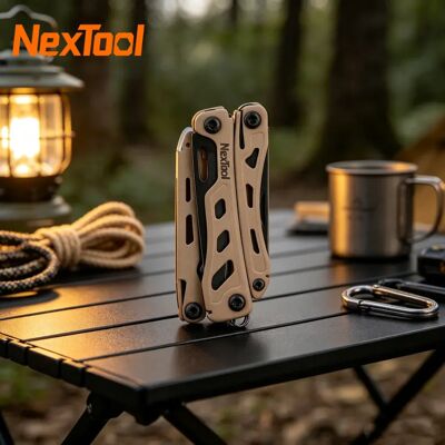 NexTool Mini Flagship F12 Sleutelhanger Multitool 15-in-1 Opvouwbare EDC-tool Schaar Tang Schroevendraaier Vijl Liniaal Kleine OutdoorTools Khaki NexTool Mini Flagship F12 Sleutelhanger Multitool 15-in-1 Opvouwbare EDC-tool Schaar Tang Schroevendraaier Vijl Liniaal Kleine OutdoorTools Khaki