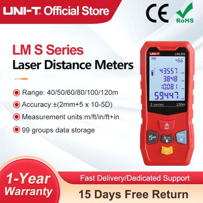 UNI-T Laser Afstandsmeter LM-S Serie Digitale Laser Afstandsmeter 40m 50m 60m 80m 100m 120m Elektronische Meetlint LM50S(50m) UNI-T Laser Afstandsmeter LM-S Serie Digitale Laser Afstandsmeter 40m 50m 60m 80m 100m 120m Elektronische Meetlint LM50S(50m)