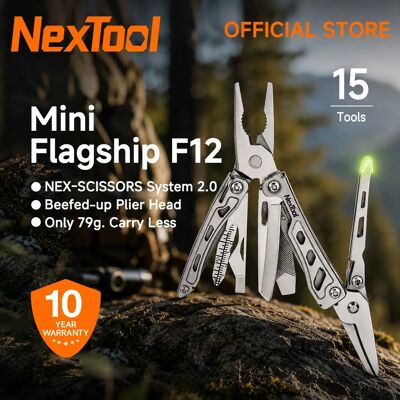 Nextool Mini Flagship F12 15 in 1 Multitool Opvouwbare zaktang met draadknipper Schaar Schroevendraaier Draagbare Outdoor EDC-tool Blue Nextool Mini Flagship F12 15 in 1 Multitool Opvouwbare zaktang met draadknipper Schaar Schroevendraaier Draagbare Outdoor EDC-tool Blue
