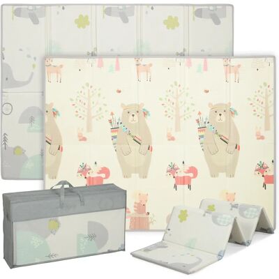 AIYAPLAY speelkleed voor baby's Opvouwbaar en omkeerbaar, 200x1,5 x cm, dik mousse vloerkleed, antislip en waterdicht AIYAPLAY speelkleed voor baby's Opvouwbaar en omkeerbaar, 200x1,5 x cm, dik mousse vloerkleed, antislip en waterdicht