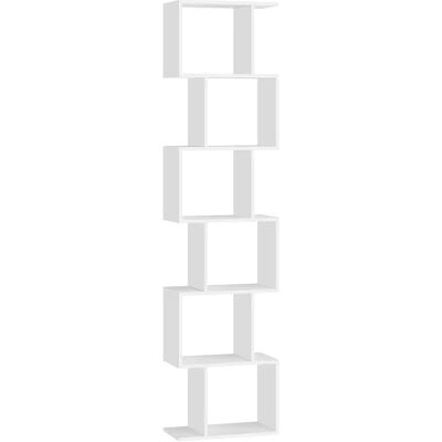 VASAGLE Plank met 6 niveaus Boekenplank 24x40x191 cm Standaard Kantoorplank Vrijstaand Brown VASAGLE Plank met 6 niveaus Boekenplank 24x40x191 cm Standaard Kantoorplank Vrijstaand Brown