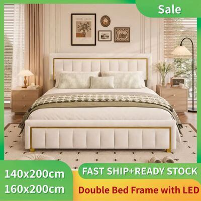 Other Gestoffeerd tweepersoonsbed 160x200 cm, hydraulisch opbergbed met bedbox, boxspringbed 140x200 cm, kinderbed met hoofdeinde, bed met opbergruimte, functioneel bedframe met lattenbodem, fluweel, WIT Other Gestoffeerd tweepersoonsbed 160x200 cm, hydraulisch opbergbed met bedbox, boxspringbed 140x200 cm, kinderbed met hoofdeinde, bed met opbergruimte, functioneel bedframe met lattenbodem, fluweel, WIT