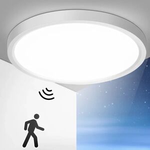 Oeegoo LED-plafondlamp met bewegingssensor, 24W 2400LM, 4000K, Ø30CM voor hal, balkon, garage, opslagruimte Oeegoo LED-plafondlamp met bewegingssensor, 24W 2400LM, 4000K, Ø30CM voor hal, balkon, garage, opslagruimte
