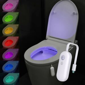 SHENZHITECH Smart Motion Sensor Toiletlamp, USB Oplaadbaar LED RGB Nachtlampje voor Badkamer SHENZHITECH Smart Motion Sensor Toiletlamp, USB Oplaadbaar LED RGB Nachtlampje voor Badkamer