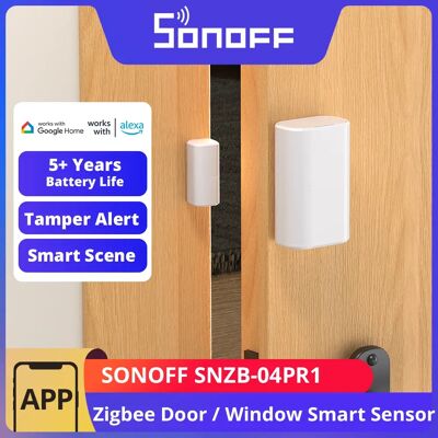 SONOFF SNZB-04PR1 Zigbee3.0 Deur- en Raamsensor met Sabotagealarm, Lokale Slimme Scènebediening, Werkt met Alexa en Google Home via Zigbee Hub SONOFF SNZB-04PR1 Zigbee3.0 Deur- en Raamsensor met Sabotagealarm, Lokale Slimme Scènebediening, Werkt met Alexa en Google Home via Zigbee Hub