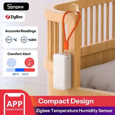 SONOFF SNZB-02B AirGuard TH Lite Zigbee Temperatuur- en Luchtvochtigheidssensor, Hoge Nauwkeurigheid, 6-Maanden Gegevensregistratie, Lange Batterijduur SONOFF SNZB-02B AirGuard TH Lite Zigbee Temperatuur- en Luchtvochtigheidssensor, Hoge Nauwkeurigheid, 6-Maanden Gegevensregistratie, Lange Batterijduur