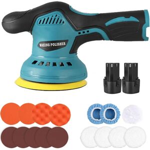 OWJHE polijstmachine 8-versnelling draadloos verstelbaar draadloos automatisch elektrisch waxen schuren afdichting glazuur elektrisch gereedschap voor Makita-batterij Bruin OWJHE polijstmachine 8-versnelling draadloos verstelbaar draadloos automatisch elektrisch waxen schuren afdichting glazuur elektrisch gereedschap voor Makita-batterij Bruin