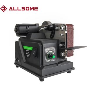 Allsome 180W Elektrische Schuurmachine, Mini Riem Schuurmachine Met 10 Stuks 533*30Mm Schuurbanden Compatibel Met Makita 18V Batterij En Ac 220V SET A Allsome 180W Elektrische Schuurmachine, Mini Riem Schuurmachine Met 10 Stuks 533*30Mm Schuurbanden Compatibel Met Makita 18V Batterij En Ac 220V SET A