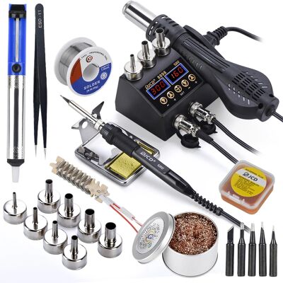 JCD 8898 Soldeerstation 750 W 2 in 1 Soldeerbout Heteluchtpistool Rework Lassen Station Voor Telefoon BGA SMD Lassen Reparatie Tools 8898Yellow JCD 8898 Soldeerstation 750 W 2 in 1 Soldeerbout Heteluchtpistool Rework Lassen Station Voor Telefoon BGA SMD Lassen Reparatie Tools 8898Yellow