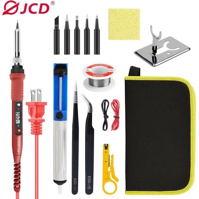 JCD 908S Elektrische soldeerbout kit set 220V 110V 80W LCD Display Verstelbare Temperatuur Thuis handgemaakte DIY Lassen Reparatie Tools 908S red JCD 908S Elektrische soldeerbout kit set 220V 110V 80W LCD Display Verstelbare Temperatuur Thuis handgemaakte DIY Lassen Reparatie Tools 908S red