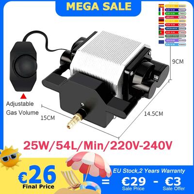 JUICEASE - 25W - 220-240V - Luchtondersteuningspomp JUICEASE - 25W - 220-240V - Luchtondersteuningspomp
