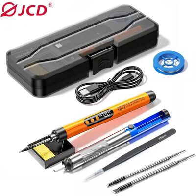 JCD Multifunctionele USB digitale elektrische soldeerboutset Intelligent 300-450 ℃ Temperatuur verstelbaar soldeerbout lasapparaat C200 Grey JCD Multifunctionele USB digitale elektrische soldeerboutset Intelligent 300-450 ℃ Temperatuur verstelbaar soldeerbout lasapparaat C200 Grey