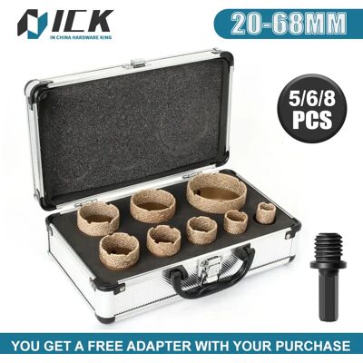 ACFAN M14 Draad Diamant Droog Vacuümgesoldeerde Boren Kernboren Set Porselein Cup Zaag Tegels Graniet Marmer Gatenzaag Gereedschap 5/6/8 STUKS 6Pcs-No Box ACFAN M14 Draad Diamant Droog Vacuümgesoldeerde Boren Kernboren Set Porselein Cup Zaag Tegels Graniet Marmer Gatenzaag Gereedschap 5/6/8 STUKS 6Pcs-No Box