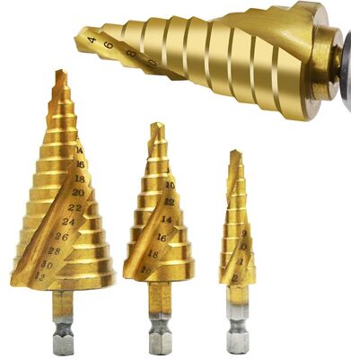 NONE HSS Titanium-Gecoate Spiraalgroef Stapboor Of Rechte Gegroefde Boren 3-12 4-12 4-20 4-32 Voor Hout Metaal Gatensnijder Spiral4-12 4-20 4-32 NONE HSS Titanium-Gecoate Spiraalgroef Stapboor Of Rechte Gegroefde Boren 3-12 4-12 4-20 4-32 Voor Hout Metaal Gatensnijder Spiral4-12 4-20 4-32