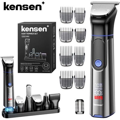 Kensen S38 Elektrische Haartrimmer voor Mannen 6-in-1 Lichaamshaar Scheerapparaat Neushaartrimmer Baardtrimmer IPX6 Waterdicht Haarknipmachine Barbier X6 Kensen S38 Elektrische Haartrimmer voor Mannen 6-in-1 Lichaamshaar Scheerapparaat Neushaartrimmer Baardtrimmer IPX6 Waterdicht Haarknipmachine Barbier X6