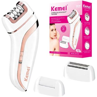 Originele Kemei 3in1 Epilator Elektrische Epilator Gezicht Lichaam Dames Benen Bikini Benen Armen Oksaal Epilator Oplaadbaar. KM-1207 With bubble Originele Kemei 3in1 Epilator Elektrische Epilator Gezicht Lichaam Dames Benen Bikini Benen Armen Oksaal Epilator Oplaadbaar. KM-1207 With bubble