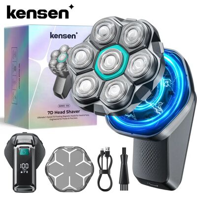 Kensen S32 Elektrisch scheerapparaat voor mannen 7D zwevende mesjes USB-C oplaadbaar 8100/8500 RPM IPX6 waterdicht magnetisch scheerapparaat Grey Kensen S32 Elektrisch scheerapparaat voor mannen 7D zwevende mesjes USB-C oplaadbaar 8100/8500 RPM IPX6 waterdicht magnetisch scheerapparaat Grey
