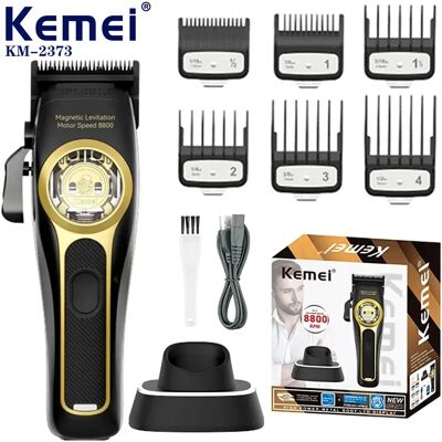 Kemei KM-2373 Tondeuse Magnetische levitatie Motor Tondeuse Oplaadbasis Tondeuse voor heren Without box- Kemei KM-2373 Tondeuse Magnetische levitatie Motor Tondeuse Oplaadbasis Tondeuse voor heren Without box-