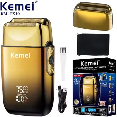 Kemei TX10 Elektrisch Scheerapparaat Haar Oplaadbare Facial & Baard Folie Scheermes Voor Mannen Kaal Hoofd Scheren Voor Mannen Machine Kapper With box Kemei TX10 Elektrisch Scheerapparaat Haar Oplaadbare Facial & Baard Folie Scheermes Voor Mannen Kaal Hoofd Scheren Voor Mannen Machine Kapper With box