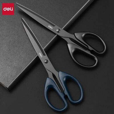 DELI Professionele Kantoorschaar 180mm Zware Schaar met Zwart Mes Scherp Roestvrij Staal Snijgereedschap voor Papier Ambacht Black 1PC 210mm DELI Professionele Kantoorschaar 180mm Zware Schaar met Zwart Mes Scherp Roestvrij Staal Snijgereedschap voor Papier Ambacht Black 1PC 210mm