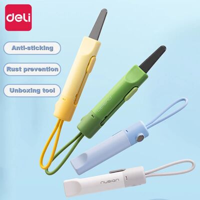 Deli Utility-mes, magnetisch, mini-doosmes met intrekbaar mes, draagbaar, geschikt voor het openen van brieven en papier, gemaakt van ABS-materiaal, voor gebruik op kantoor en thuis. Yellow-1pcs Deli Utility-mes, magnetisch, mini-doosmes met intrekbaar mes, draagbaar, geschikt voor het openen van brieven en papier, gemaakt van ABS-materiaal, voor gebruik op kantoor en thuis. Yellow-1pcs