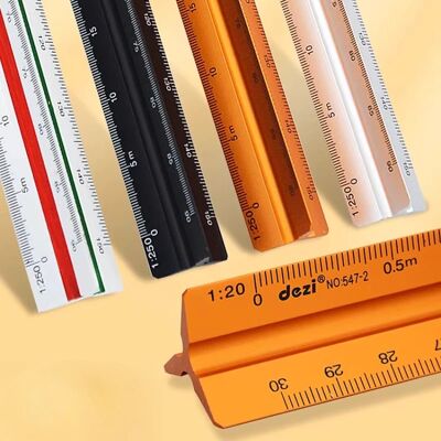NONE 30 cm Driehoekige Schaal Liniaal 1:20-1:500 Metalen Plastic Rechte Liniaal Metrische Architect Ingenieur Nauwkeurige Opstellen Maatregel Tool Black-1-150-Small NONE 30 cm Driehoekige Schaal Liniaal 1:20-1:500 Metalen Plastic Rechte Liniaal Metrische Architect Ingenieur Nauwkeurige Opstellen Maatregel Tool Black-1-150-Small