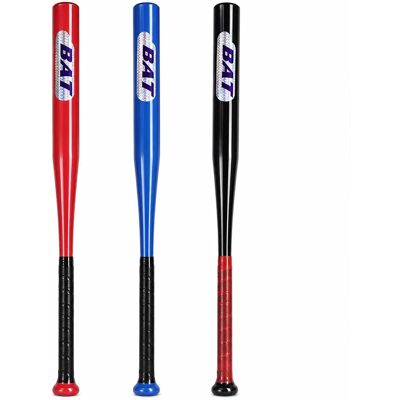 NONE Metalen honkbalknuppel 72cm - Honkbalknuppel slagstok met antislipgreep voor sporttraining zwart NONE Metalen honkbalknuppel 72cm - Honkbalknuppel slagstok met antislipgreep voor sporttraining zwart
