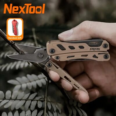 NexTool Mini Flagship F12 15-in-1 Multitool Tang EDC Vouwgereedschap met Schroevendraaier, Schaar en Vijl voor Kamperen, Buitenactiviteiten en Wandelen Stonewashed NexTool Mini Flagship F12 15-in-1 Multitool Tang EDC Vouwgereedschap met Schroevendraaier, Schaar en Vijl voor Kamperen, Buitenactiviteiten en Wandelen Stonewashed