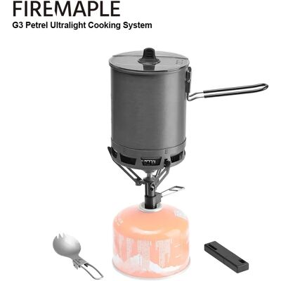 Fire-Maple Fire Maple Petrel G2 G3 Ultralicht kooksysteem Lichtgewicht gasbrander voor buiten Opvouwbare vork Draagbaar voor wandelen Reizen Kamperen G3 Petrel Set 2 Fire-Maple Fire Maple Petrel G2 G3 Ultralicht kooksysteem Lichtgewicht gasbrander voor buiten Opvouwbare vork Draagbaar voor wandelen Reizen Kamperen G3 Petrel Set 2