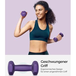 SONGMICS Roze Zeskantige Dumbbell Set - Fitnessapparaat SONGMICS Roze Zeskantige Dumbbell Set - Fitnessapparaat