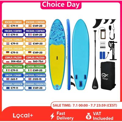 InnoExpo Stand Up Paddleboard met accessoires Surf Sup Board Antislip Watersport Paddleboard Opblaasbaar Paddleboard SUPIE71N 350*89*15 InnoExpo Stand Up Paddleboard met accessoires Surf Sup Board Antislip Watersport Paddleboard Opblaasbaar Paddleboard SUPIE71N 350*89*15