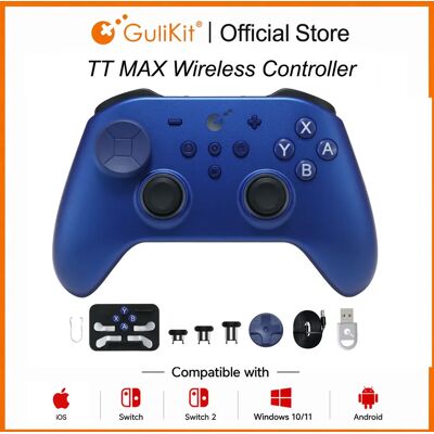 GuliKit TT MAX draadloze gamecontroller voor Switch 1/2 PC Android iOS met in spanning verstelbare TMR-joysticks Anti Drift Gamepad SN Edition GuliKit TT MAX draadloze gamecontroller voor Switch 1/2 PC Android iOS met in spanning verstelbare TMR-joysticks Anti Drift Gamepad SN Edition